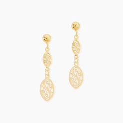 Boucles D'oreilles Pendantes Artemisia Or Jaune-Histoire d'Or Outlet
