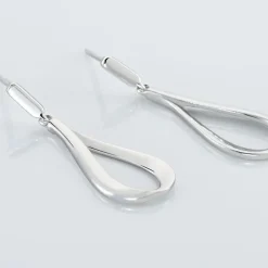 Boucles D'oreilles Pendantes Sila Argent Blanc-Histoire d'Or