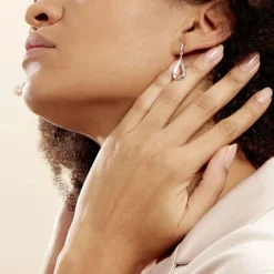 Boucles D'oreilles Pendantes Sila Argent Blanc-Histoire d'Or