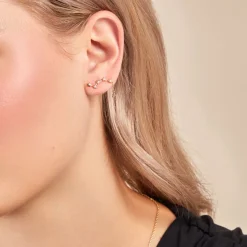 Boucles D'oreilles Pendantes Orion Or Jaune Oxyde De Zirconium-Histoire d'Or Best