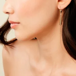 Boucles D'Oreilles Pendantes Botum Or Jaune-Histoire d'Or Hot