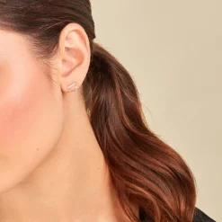 Boucles D'oreilles Pendantes Bartolomeo Or Jaune Oxyde De Zirconium-Histoire d'Or Online