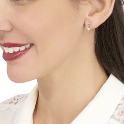 Boucles D'oreilles Pendantes Romance De Zirconium-Histoire d'Or New