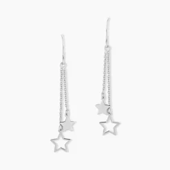 Boucles D'oreilles Pendantes Juliette Argent Blanc-Histoire d'Or Discount