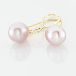 Boucles D'oreilles Pendantes Baroque Or Jaune Perle De Culture-Histoire d'Or Online