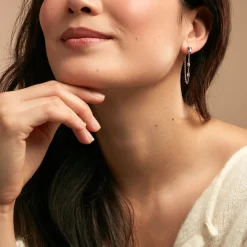 Boucles D'oreilles Pendantes Purple Mood Argent Rose Oxydes-Histoire d'Or