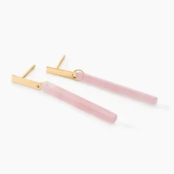 Boucles D'oreilles Pendantes Halcyone Or Jaune Calcédoine-Histoire d'Or Discount