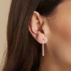 Boucles D'oreilles Pendantes Halcyone Or Jaune Calcédoine-Histoire d'Or Discount