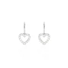Boucles D'oreilles Pendantes Elisene Argent Blanc Oxyde De Zirconium-Histoire d'Or Outlet