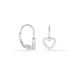 Boucles D'oreilles Pendantes Elisene Argent Blanc Oxyde De Zirconium-Histoire d'Or Outlet