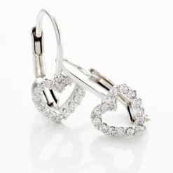 Boucles D'oreilles Pendantes Elisene Argent Blanc Oxyde De Zirconium-Histoire d'Or Outlet