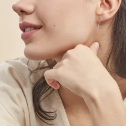 Boucles D'oreilles Pendantes Goutte Or Jaune Amethyste-Histoire d'Or