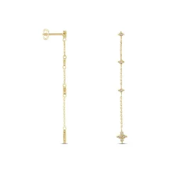 Histoire d'Or Boucles D'oreilles Pendantes Ziha Plaqué Or Jaune Oxyde De Zirconium