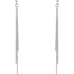 Boucles D'oreilles Pendantes Yalle Argent Blanc-Histoire d'Or Sale