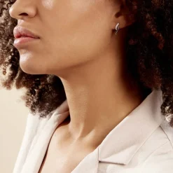 Histoire d'Or Boucles D'oreilles Pendantes Sylvie Argent Blanc Oxyde De Zirconium