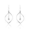 Boucles D'oreilles Pendantes Melaine Argent Blanc-Histoire d'Or