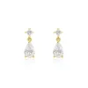 Boucles D'oreilles Pendantes Faas Or Jaune Oxyde De Zirconium-Histoire d'Or Clearance