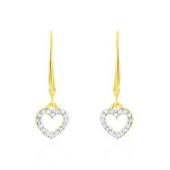 Histoire d'Or Boucles D'oreilles Pendantes Ursa Or Jaune Diamant