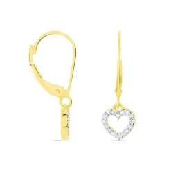 Histoire d'Or Boucles D'oreilles Pendantes Ursa Or Jaune Diamant