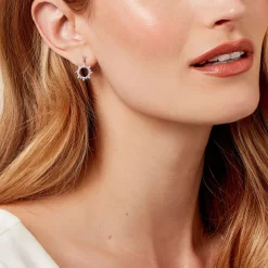 Boucles D'oreilles Pendantes Teana Argent Blanc Oxyde De Zirconium-Histoire d'Or Clearance