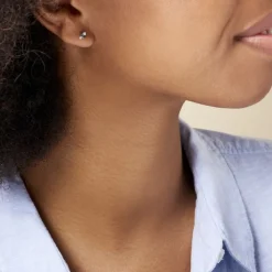 Boucles D'oreilles Pendantes Enid Or Blanc Diamant-Histoire d'Or New