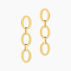 Histoire d'Or Boucles D'oreilles Pendantes Sprita Acier Doré