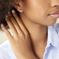 Boucles D'oreilles Pendantes Vera Argent Blanc Oxyde De Zirconium-Histoire d'Or Hot