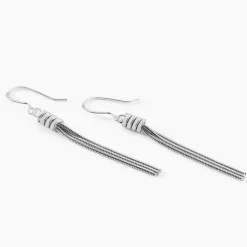 Boucles D'oreilles Pendantes Amaryllis Argent Blanc-Histoire d'Or Online
