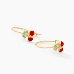 Boucles D'oreilles Pendantes Cherry Cerise Or Jaune-Histoire d'Or Outlet