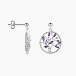 Histoire d'Or Boucles D'oreilles Pendantes Venka Argent Blanc Oxyde De Zirconium