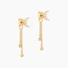 Boucles D'Oreilles Pendantes Moon Plaqué Or Jaune Oxyde De Zirconium-Histoire d'Or Clearance