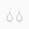 Boucles D'oreilles Pendantes Nicole Argent Blanc Oxyde De Zirconium-Histoire d'Or Discount