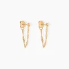 Boucles D'oreilles Pendantes Duha Plaqué Or Jaune-Histoire d'Or Discount