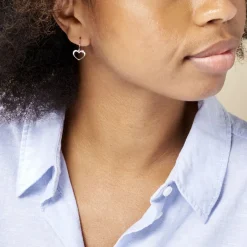 Boucles D'oreilles Pendantes Cosima Argent Blanc-Histoire d'Or Sale