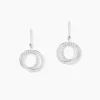 Boucles D'oreilles Pendantes Or Blanc Tresha Diamants-Histoire d'Or Discount