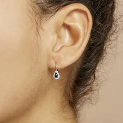 Boucles D'oreilles Pendantes Doorsie Or Jaune Saphir Et Diamant-Histoire d'Or Best