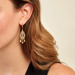 Boucles D'oreilles Pendantes Makari Or Jaune-Histoire d'Or Best