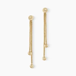 Boucles D'oreilles Pendantes Assiba Or Jaune-Histoire d'Or Discount