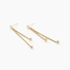 Boucles D'oreilles Pendantes Assiba Or Jaune-Histoire d'Or Discount