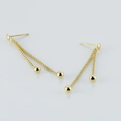 Boucles D'oreilles Pendantes Assiba Or Jaune-Histoire d'Or Discount