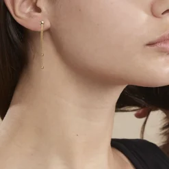 Boucles D'oreilles Pendantes Assiba Or Jaune-Histoire d'Or Discount