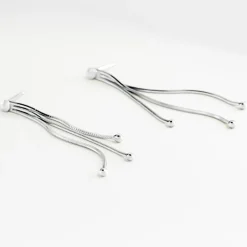 Boucles D'oreilles Pendantes Giorgia Argent Blanc-Histoire d'Or Sale