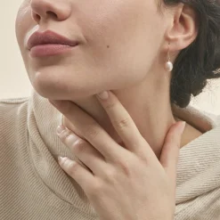 Boucles D'oreilles Pendantes Rose Or Jaune Perle De Culture-Histoire d'Or Clearance