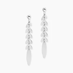Boucles D'oreilles Pendantes Auxanne Argent Blanc-Histoire d'Or Clearance