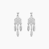 Boucles D'oreilles Pendantes Oniria Argent Blanc-Histoire d'Or Discount