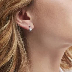 Boucles D'oreilles Pendantes Edyta Argent Blanc Oxyde De Zirconium-Histoire d'Or Outlet