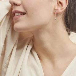 Histoire d'Or Boucles D'oreilles Pendantes Regane De Zirconium