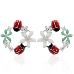 Boucles D'oreilles Pendantes Eliniane Argent Blanc Oxyde De Zirconium-Histoire d'Or