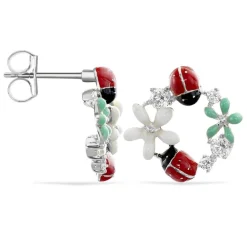 Boucles D'oreilles Pendantes Eliniane Argent Blanc Oxyde De Zirconium-Histoire d'Or