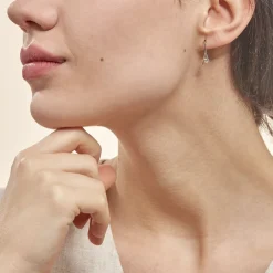 Boucles D'oreilles Pendantes Madli Or Bicolore Topaze-Histoire d'Or New